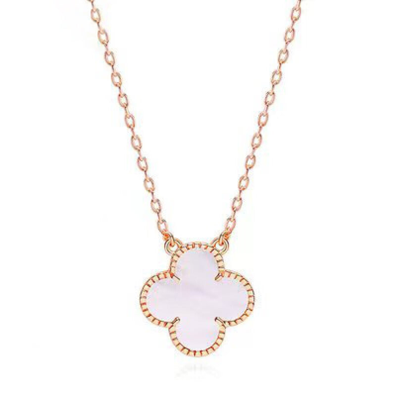 18K Magic Clover Pink Necklace