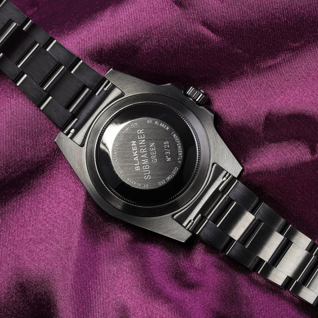 GMT - MASTER II CUSTOM BLACK CASE PURPLE BEZEL