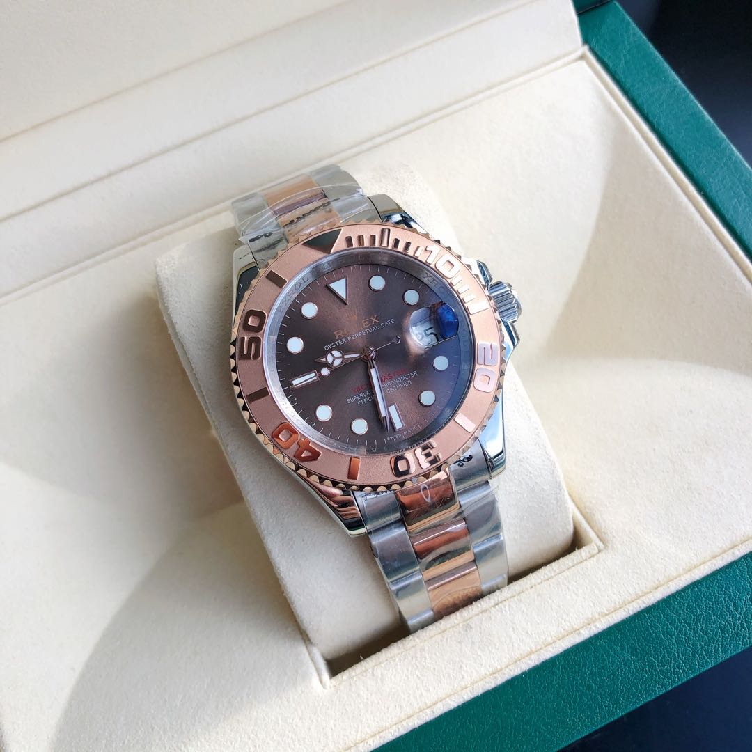 YACHT-MASTE EVEROSE GOLD BROWN DIAL