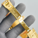 DATEJUST 41MM GOLD RED DIAL JUBILEE BRACELET