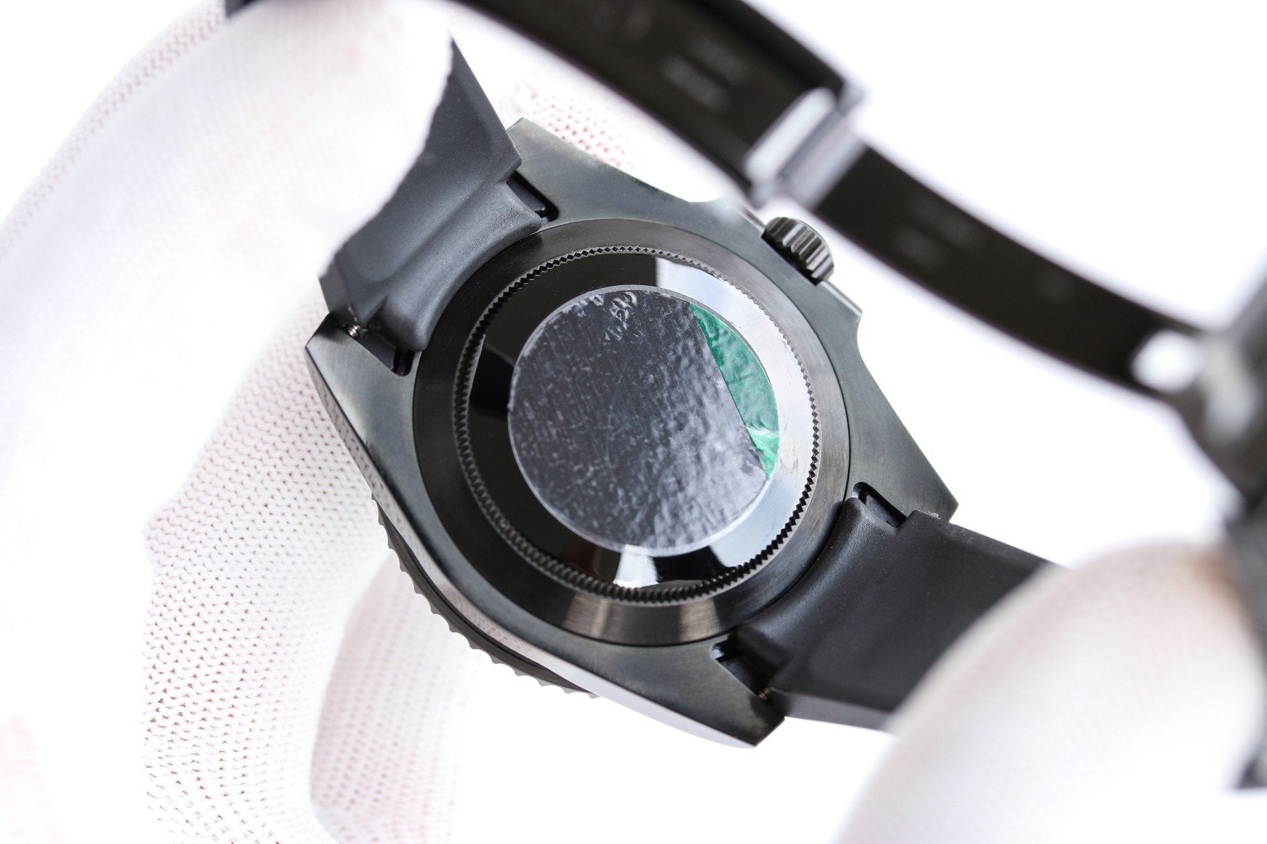 SUBMARINER DATE 40MM CUSTOM GREEN BEZEL BLACK BEAR DIAL
