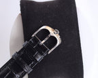 DATEJUST 40MM SMOOTH BEZEL STEEL CASE BLACK LEATHER