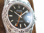 MILGAUSS 40 HAND ENGRAVED CASE BLACK DIAL