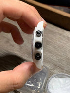 DAYTONA CUSTOM AET 40MM CUSTOM WHITE CERAMIC BLACK WHITE DIAL