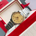 DE VILLE PRESTIGE 39.5 GOLD CASE YELLOW DIAL