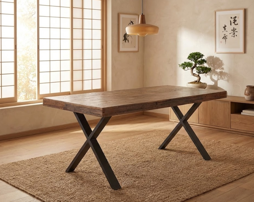 CLIFTON ダイニングテーブル ダークブラウン 180×90cm パイン材