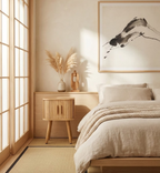 SELAH セラ ナイトテーブル 引き戸付き ブラウン