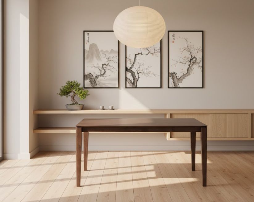 LOTTIE ダイニングテーブル ダークブラウン 160×90cm 長方形 ウォールナット調突板 6人用