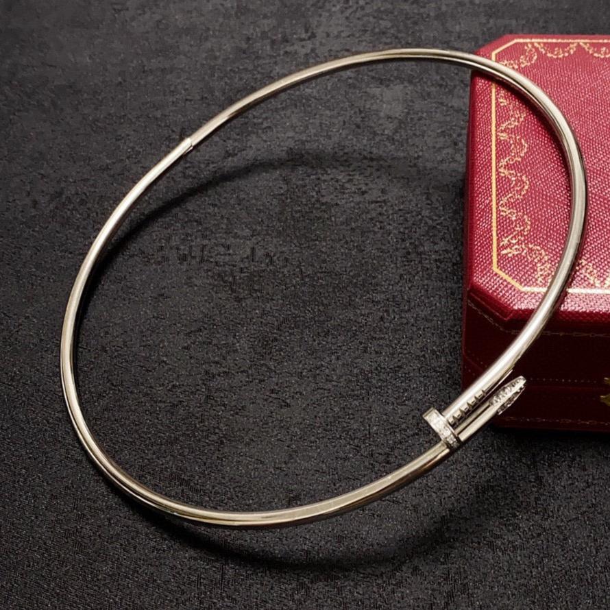 18K Nail Design Diamond Necklace