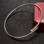 18K Nail Design Diamond Necklace