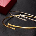 18K Nail Design Diamond Necklace