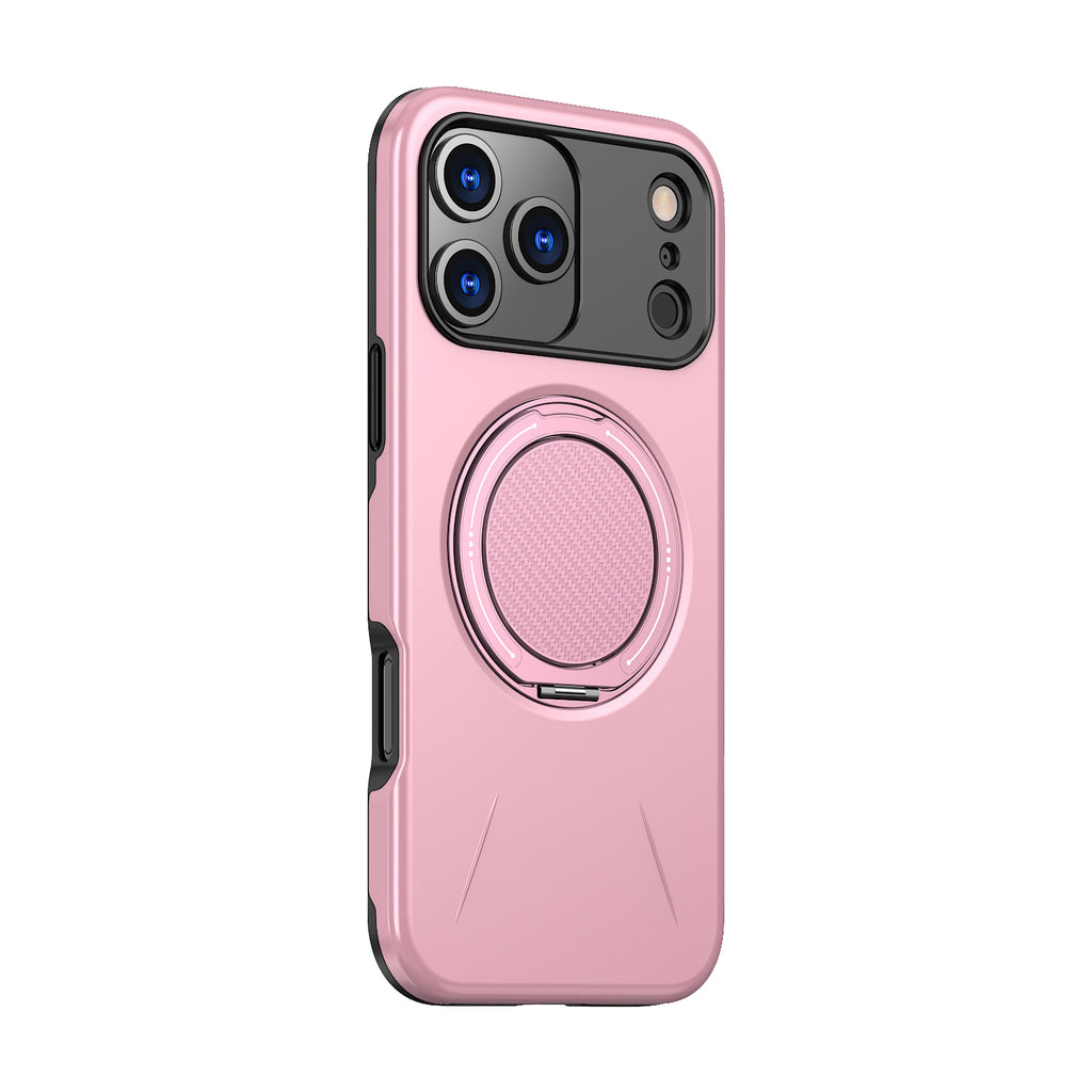 iPhone 17 Pro Max 用 360度回転スタンド付き耐衝撃スマホケース