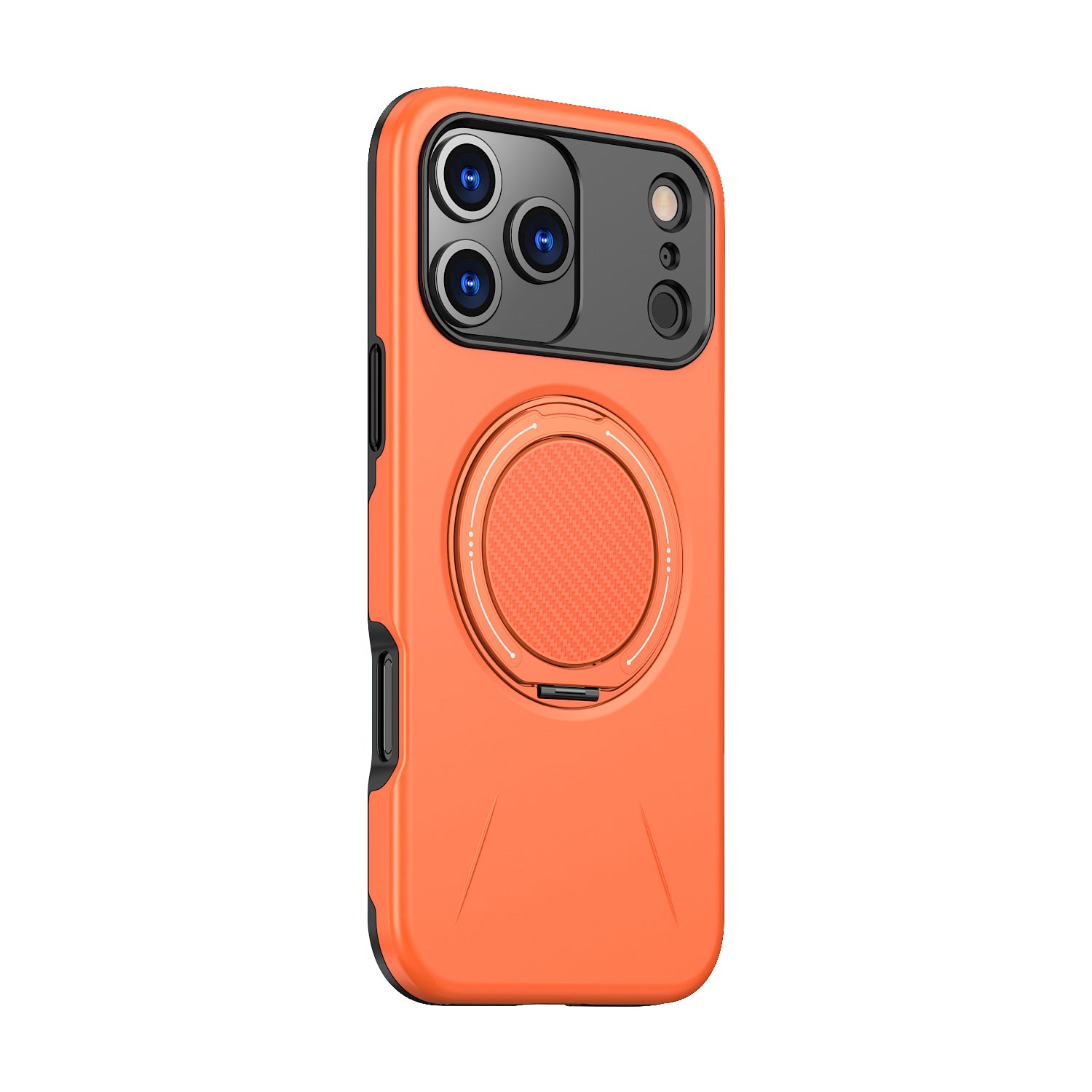 iPhone 17 Pro Max 用 360度回転スタンド付き耐衝撃スマホケース