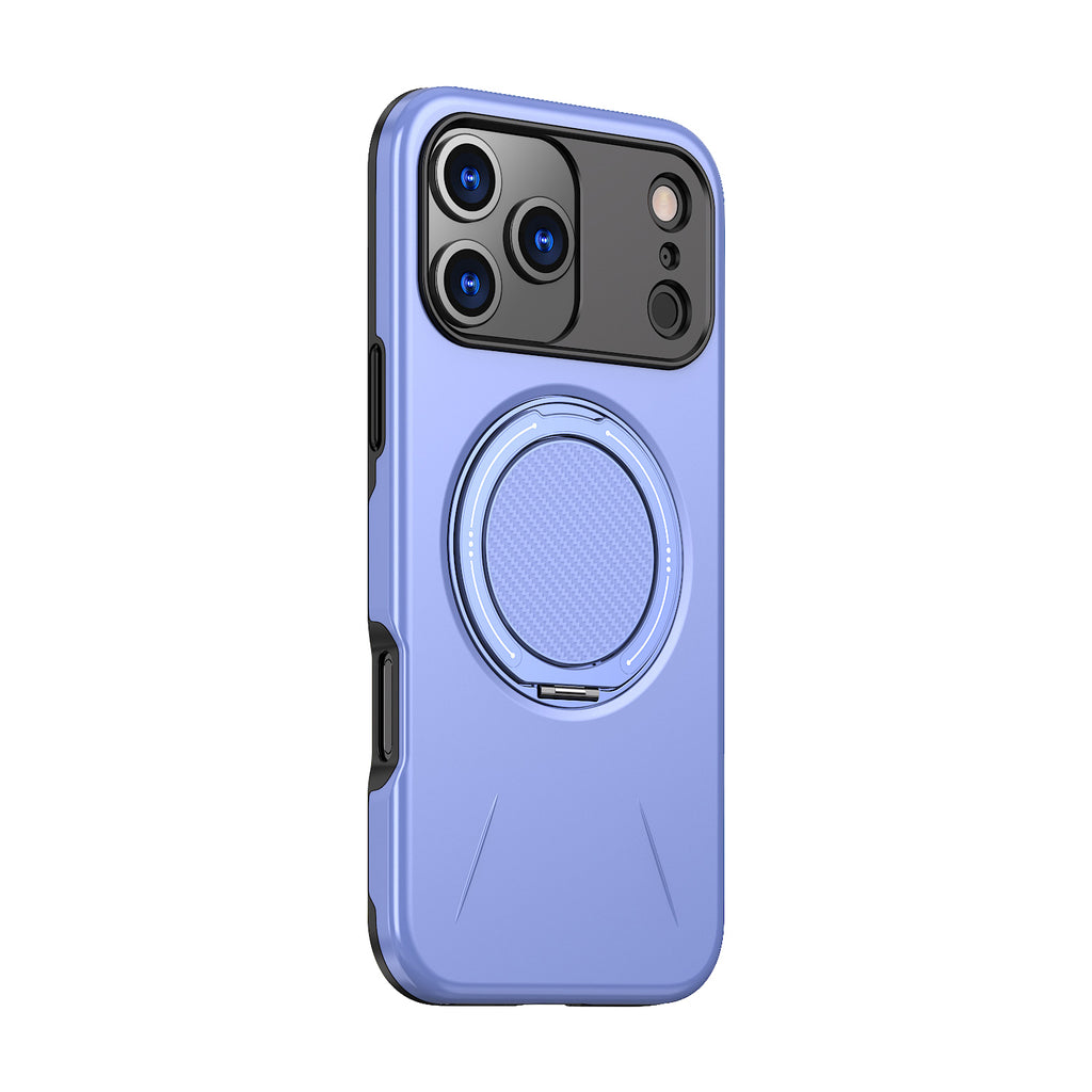 iPhone 17 Pro Max 用 360度回転スタンド付き耐衝撃スマホケース