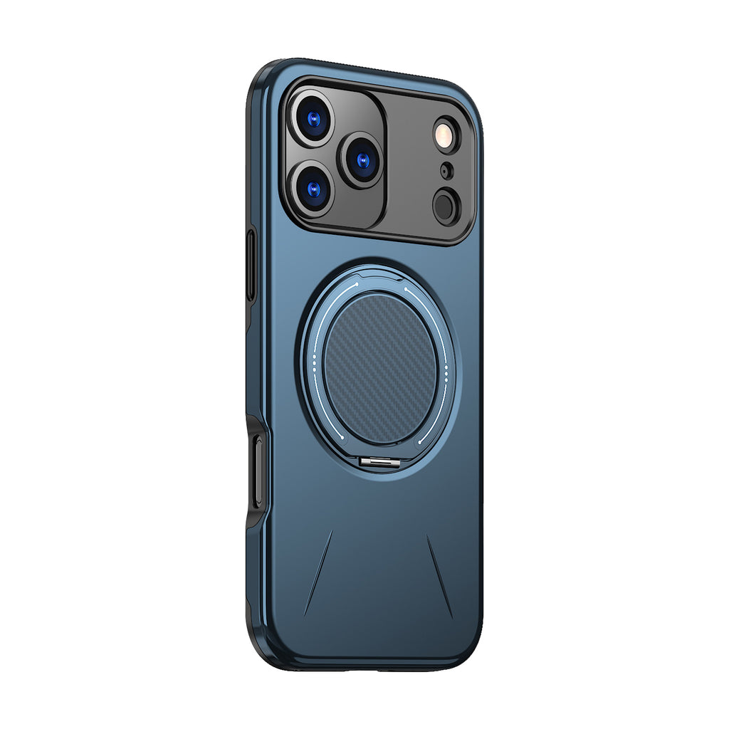 iPhone 17 Pro Max 用 360度回転スタンド付き耐衝撃スマホケース