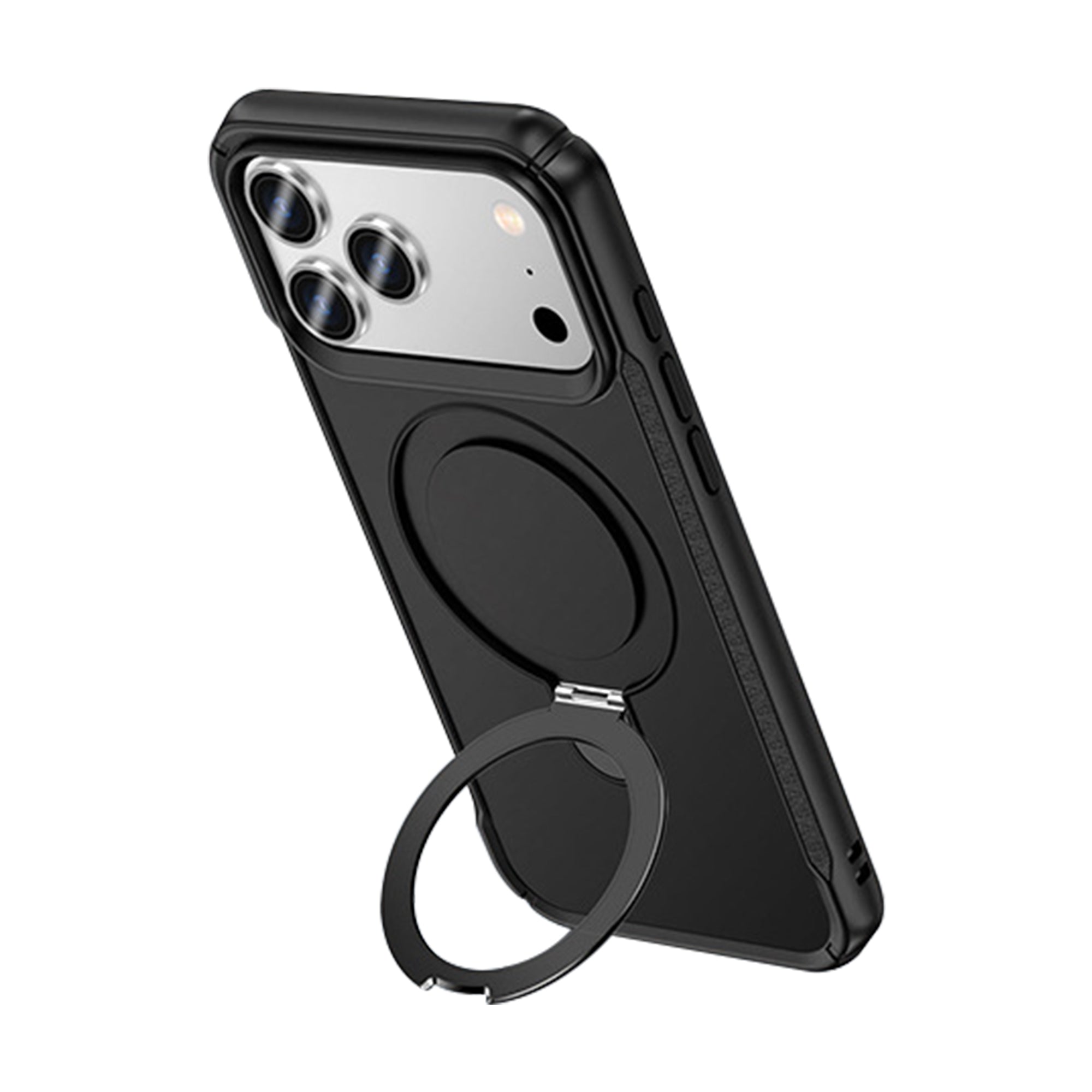 iPhone 17 Pro Max ケース MagSafe対応 360°リングスタンド付き 耐衝撃 マットカラー LILAS SHENSHINE