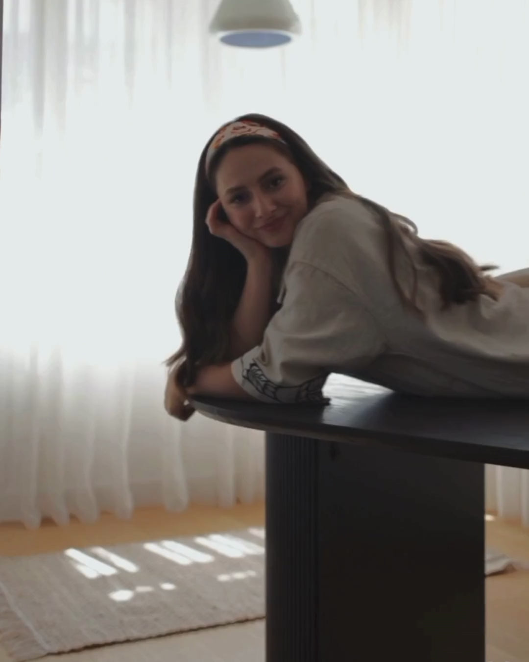 SAVORY ダイニングテーブル ブラック 180×90cm