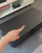 BRADLEY ブラッドリー コーヒーテーブル ブラック 引き戸付き MDF・パイン材