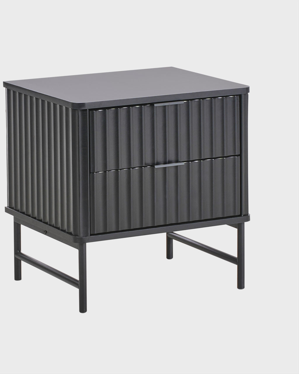 Glastonbury グラストンベリー ナイトテーブル 2引き出し ブラック