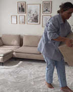 DUSON デュソン テーブル 2点セット トラバーチン調 コーヒーテーブル＋サイドテーブル