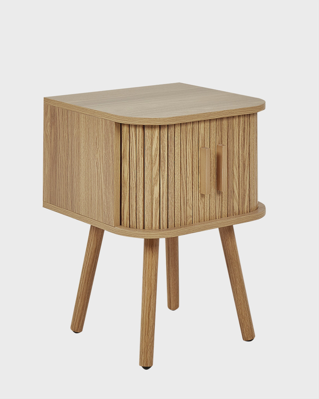 SELAH セラ ナイトテーブル 引き戸付き ブラウン