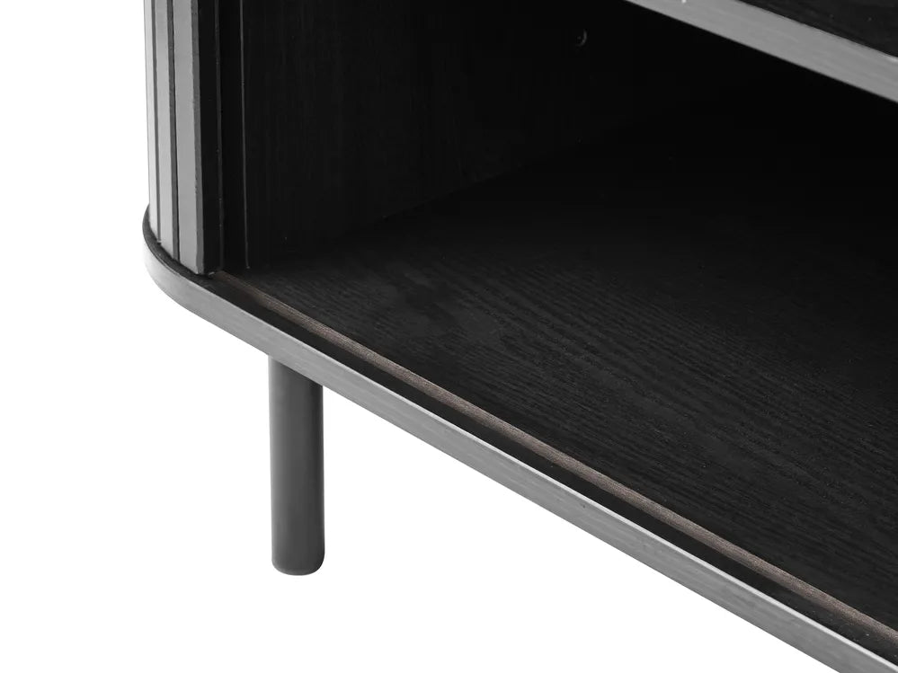 レトロ調 スライドドア式 TVスタンド 配線収納付き 幅180cm（～54型対応）