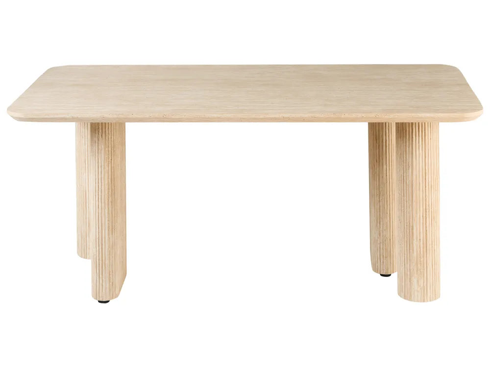 BARROY ダイニングテーブル トラバーチン調 180×90cm