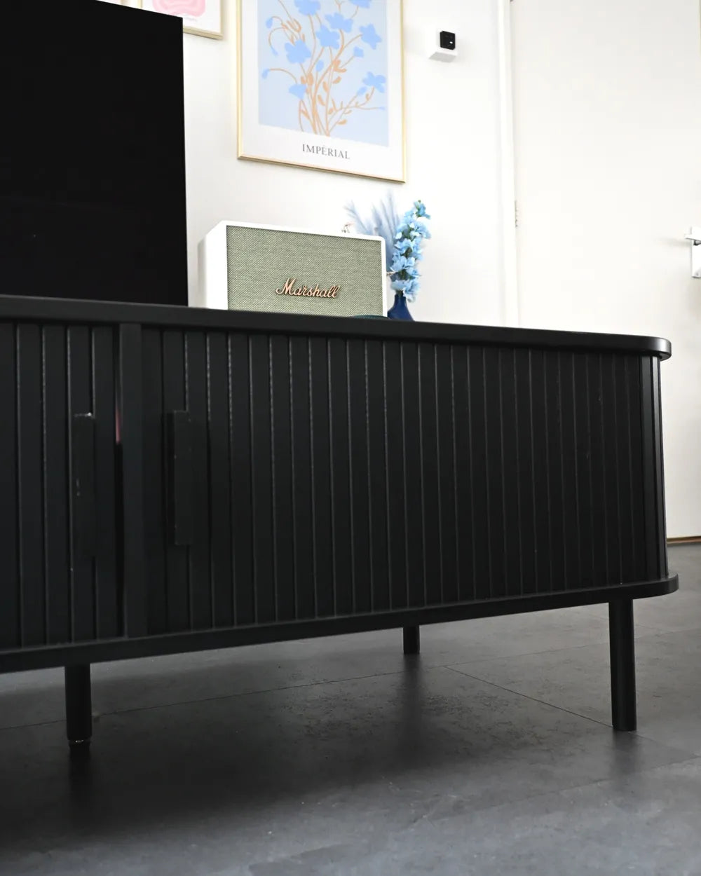 BRADLEY ブラッドリー コーヒーテーブル ダークブラウン 引き戸付き 収納テーブル MDF製 長方形 120×60×41cm