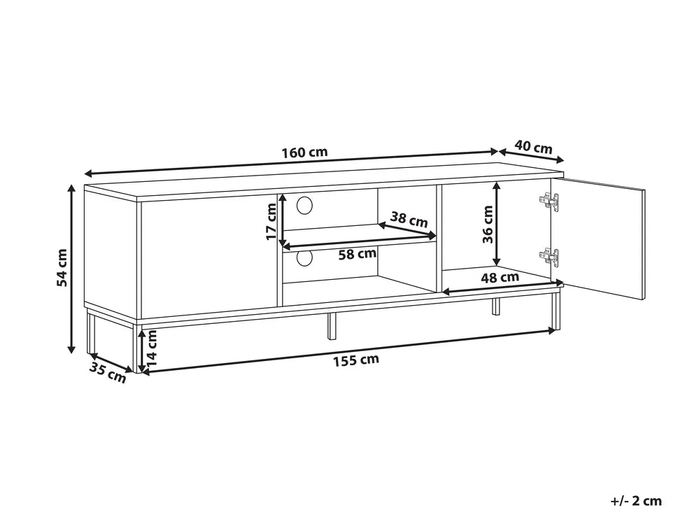 CARAQUET テレビボード ダークブラウン 幾何学模様デザイン メディアユニット 幅160cm ～70型対応