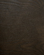 OVERLY 木製ダイニングチェア 2脚セット（ダークブラウン）