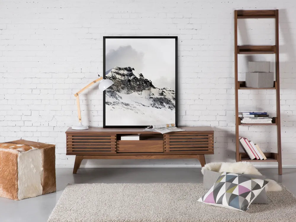 DETROIT テレビボード ダークブラウン 木製 TVスタンド 収納付き・配線孔あり ～70型対応