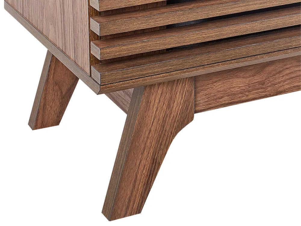 DETROIT テレビボード ダークブラウン 木製 TVスタンド 収納付き・配線孔あり ～70型対応