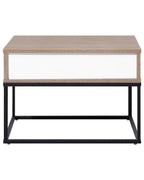 CAIRO カイロ ナイトテーブル 1引き出し インダストリアル コンクリート調 ライトブラウン メタルフレーム