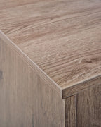 CAIRO カイロ ナイトテーブル 1引き出し インダストリアル コンクリート調 ライトブラウン メタルフレーム