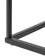 CAIRO カイロ ナイトテーブル 1引き出し インダストリアル コンクリート調 ライトブラウン メタルフレーム