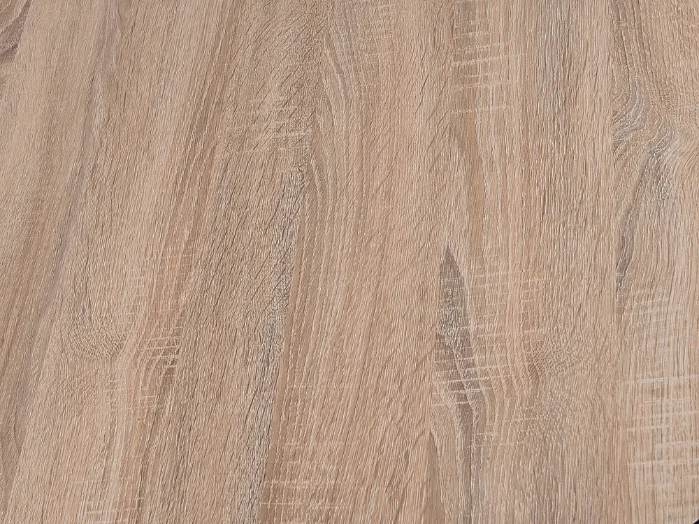 MELODY メロディ コーヒーテーブル 2点セット ラウンド MDF製 メタル脚 ライトブラウン 50×50×50cm・50×50×45cm