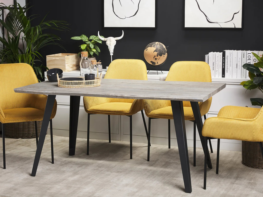 WITNEY ダイニングテーブル グレー 160×90cm