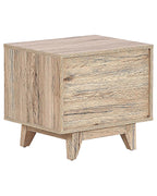 スカンジナビアン ナイトテーブル 引き出し付き オープン棚