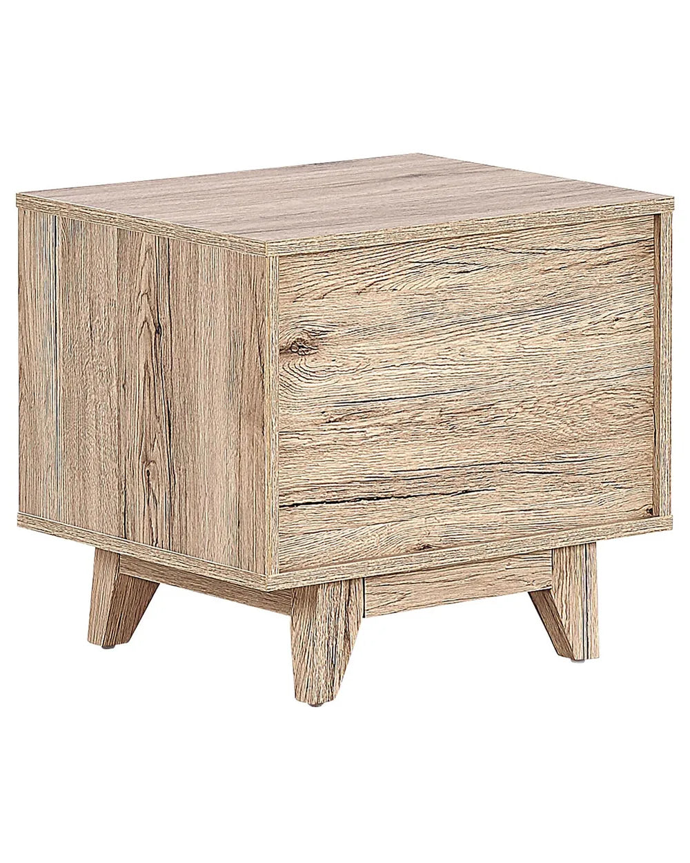 スカンジナビアン ナイトテーブル 引き出し付き オープン棚