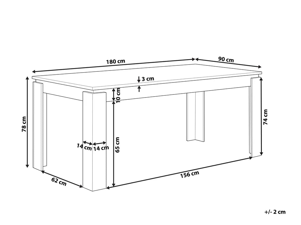 VITON ダイニングテーブル ダークブラウン 180×90cm オーク調突板 MDF天板 6〜8人用