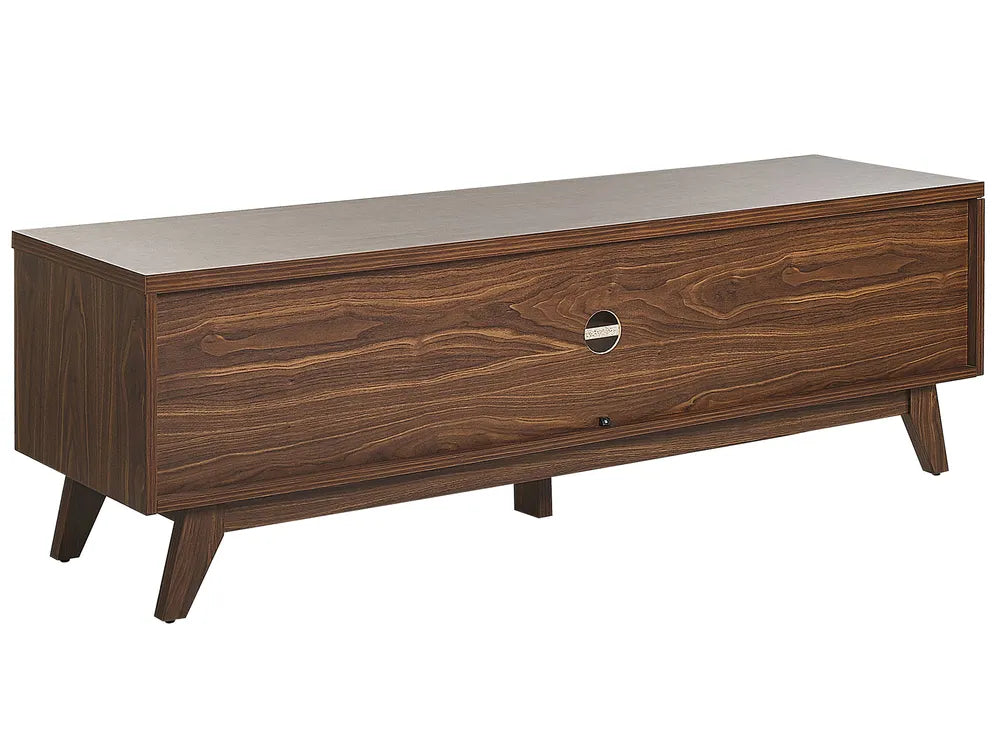 PRESCOT テレビボード ダークブラウン レトロ調 テレビ台 装飾扉デザイン ～60型対応