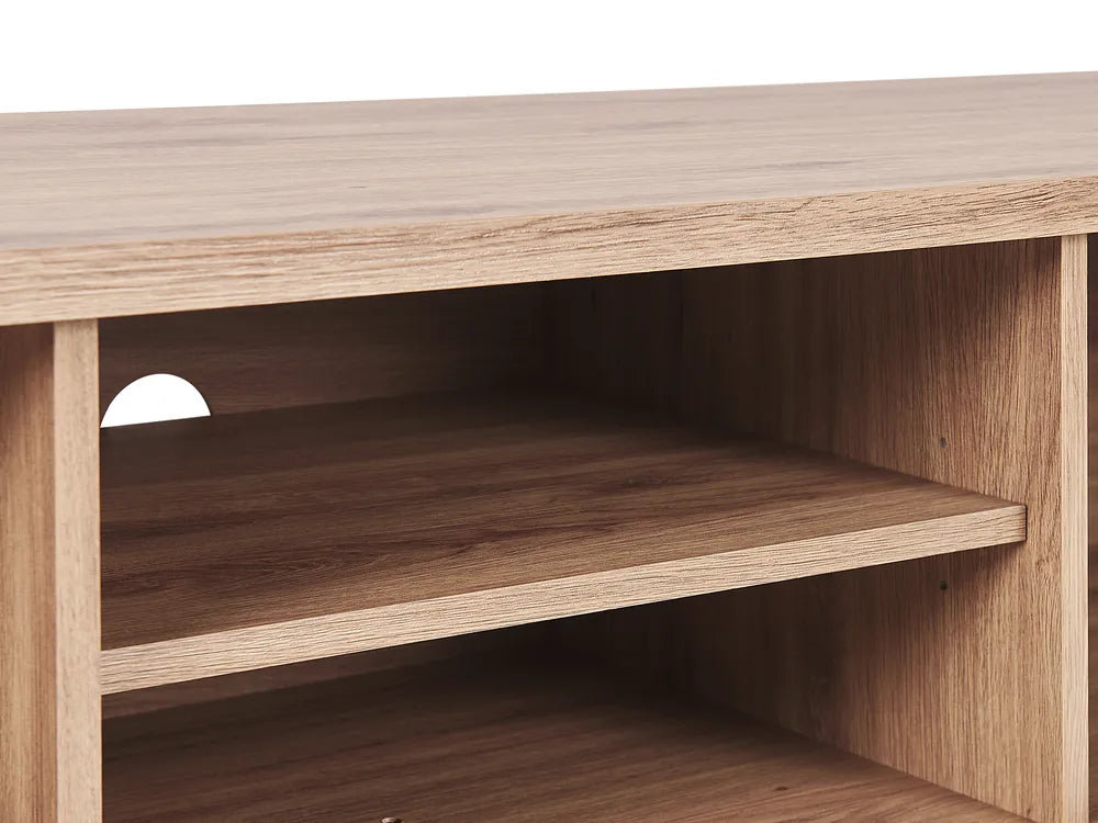 PRESCOT テレビボード ブラウン レトロ調 テレビ台 装飾扉デザイン ～60型対応