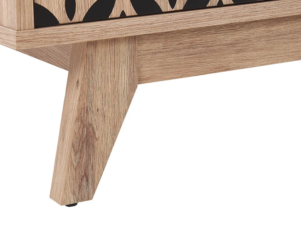 PRESCOT テレビボード ブラウン レトロ調 テレビ台 装飾扉デザイン ～60型対応