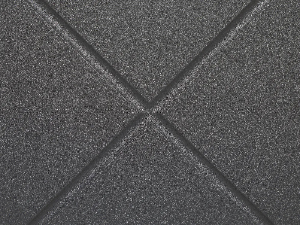 モダン ハイボード サイドボード キャビネット グレー／ブラック 120cm グラム調デザイン