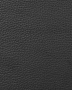 SEZANNE セザンヌ ナイトテーブル 2引き出し 合成レザー張り ブラック メタル脚