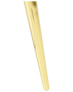 FLAYAT フレイアット ナイトテーブル 1引き出し ベルベット張り オレンジ ゴールド脚