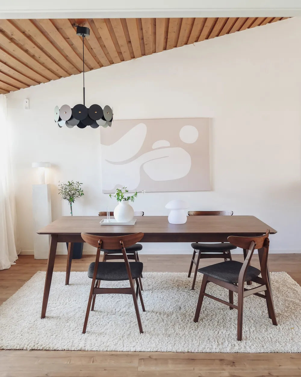 MADOX ダイニングテーブル ダークブラウン 200×100cm 長方形 木目突板 6〜8人用