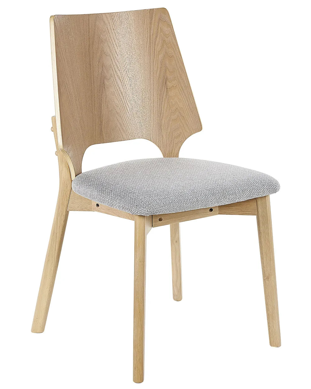 ABEE 木製ダイニングチェア 2脚セット（ライトブラウン）