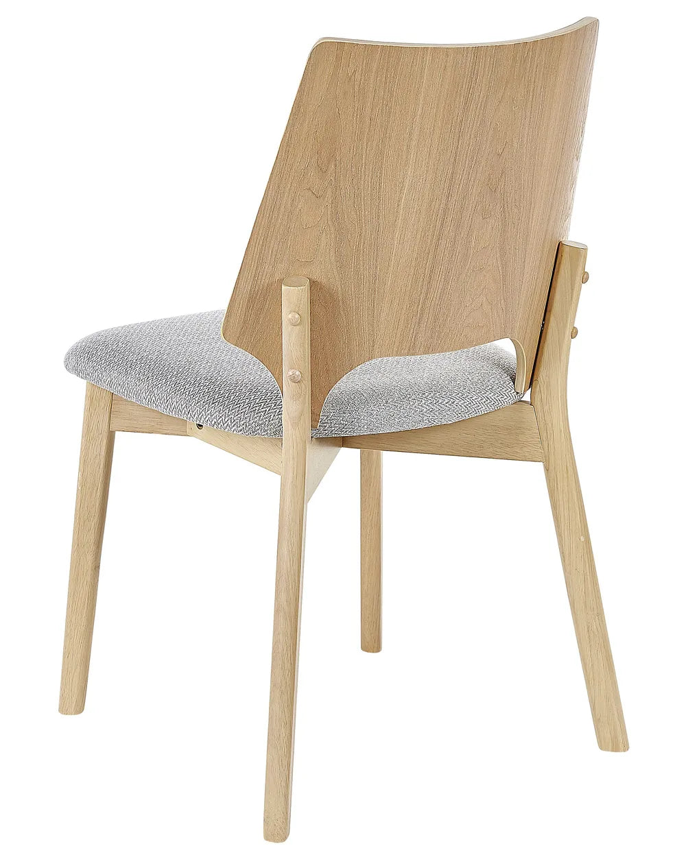 ABEE 木製ダイニングチェア 2脚セット（ライトブラウン）