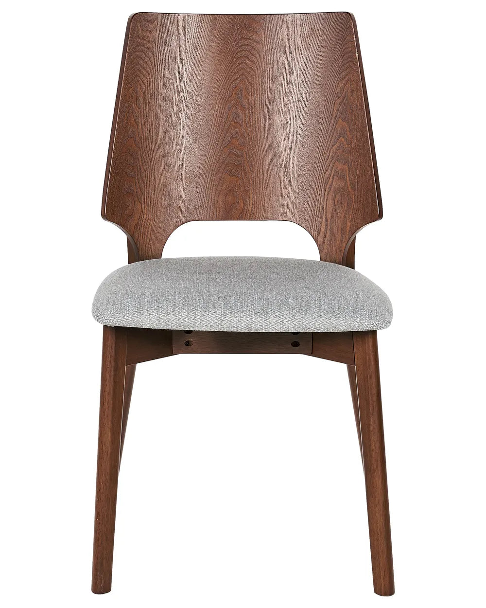 ABEE 木製ダイニングチェア 2脚セット（ダークブラウン）